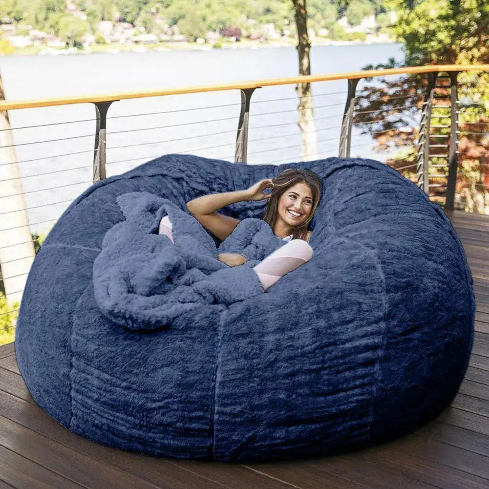 Giant Fluffy Fur Bean Bag GLR SHOPPING