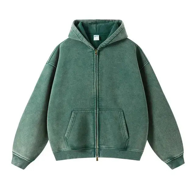 Fleece Zippered Batik Hoodies GLR SHOPPING