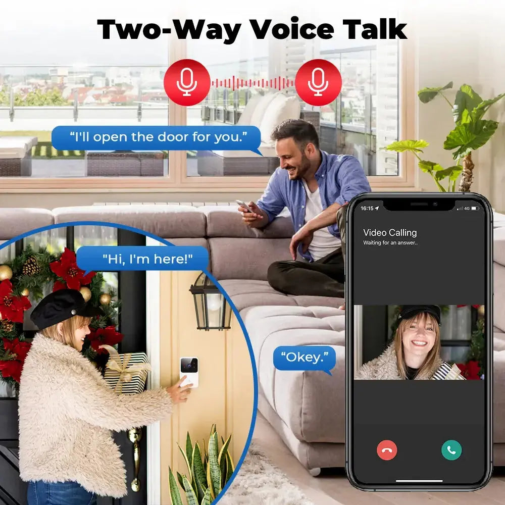 Wi-Fi Video Doorbell GLR SHOPPING