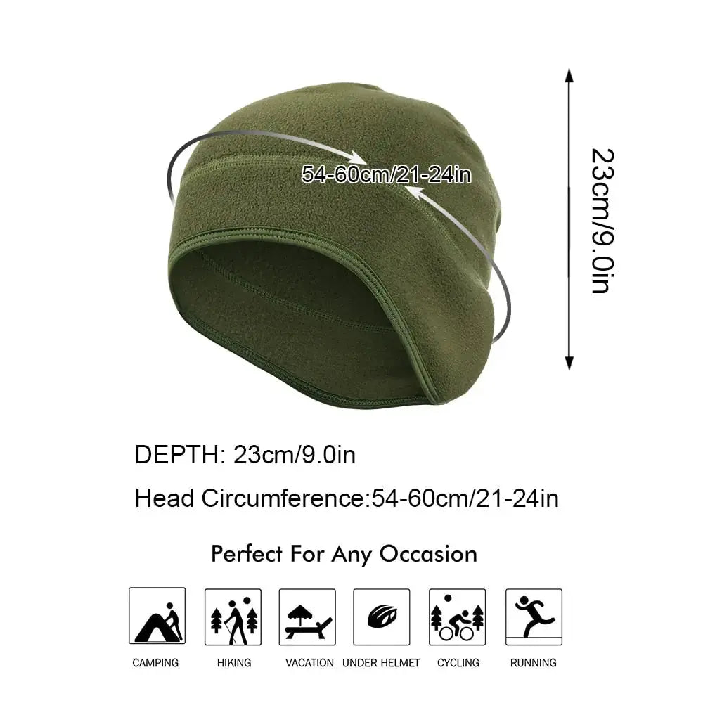 Warm Fleece Beanie with Earwarmer GLR SHOPPING