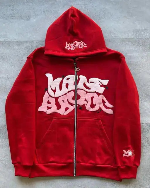 Y2K Hoodie Hip Hop Letter Print Oversized GLR SHOPPING