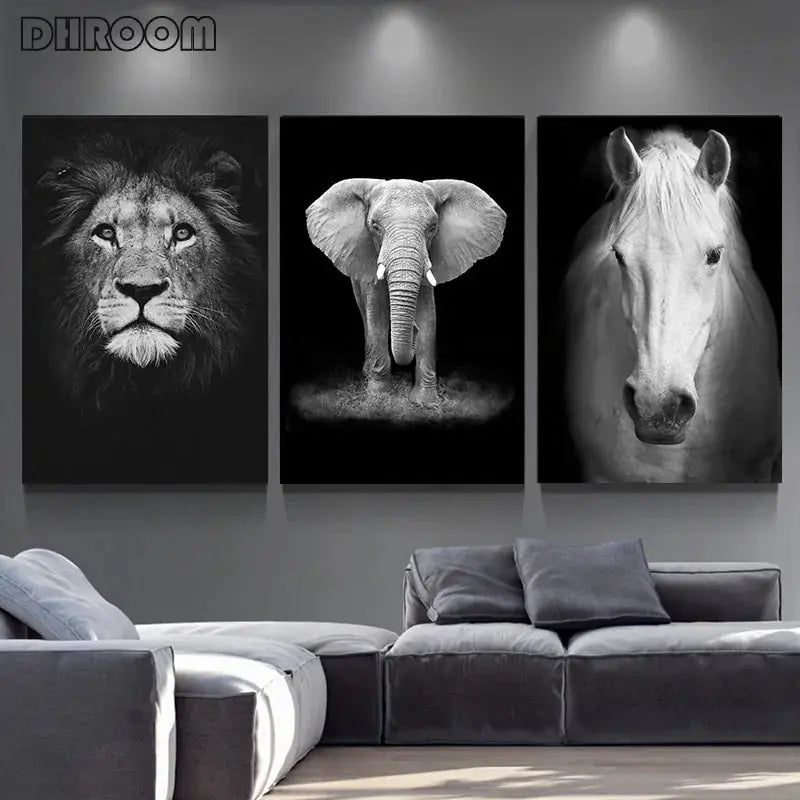 Canvas Painting Animal Wall Art GLR SHOPPING