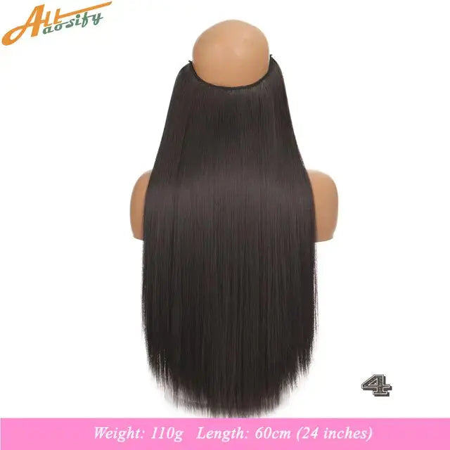 Synthetic No Clip Artificial Hair GLR SHOPPING