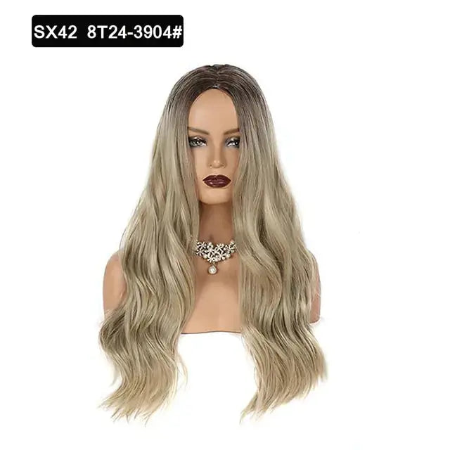 Wavy Middle Part Wigs GLR SHOPPING