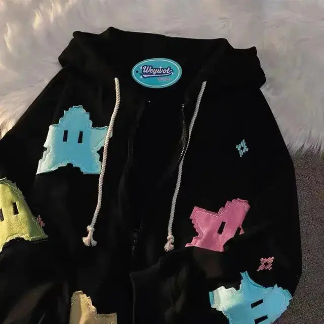 Gothic Clothing Trend Zipper Hoodies - GLR SHOPPING