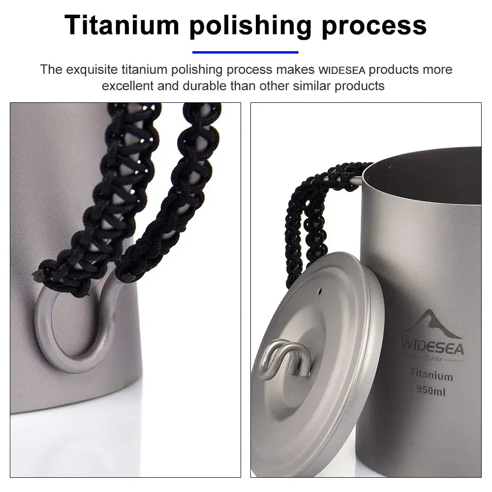Camping Titanium Coffee Kettle GLR SHOPPING