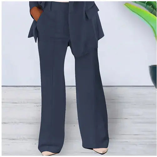 Solid Color Blazer Long Sleeve GLR SHOPPING