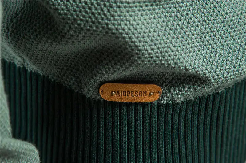 Spliced Cotton Men's Sweater GLR SHOPPING