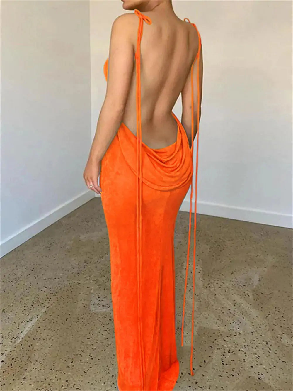 Spaghetti Strap Slim Dress GLR SHOPPING