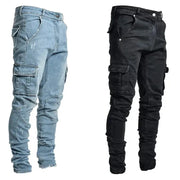 Men's Multi Pocket Cargo Jeans GLR SHOPPING