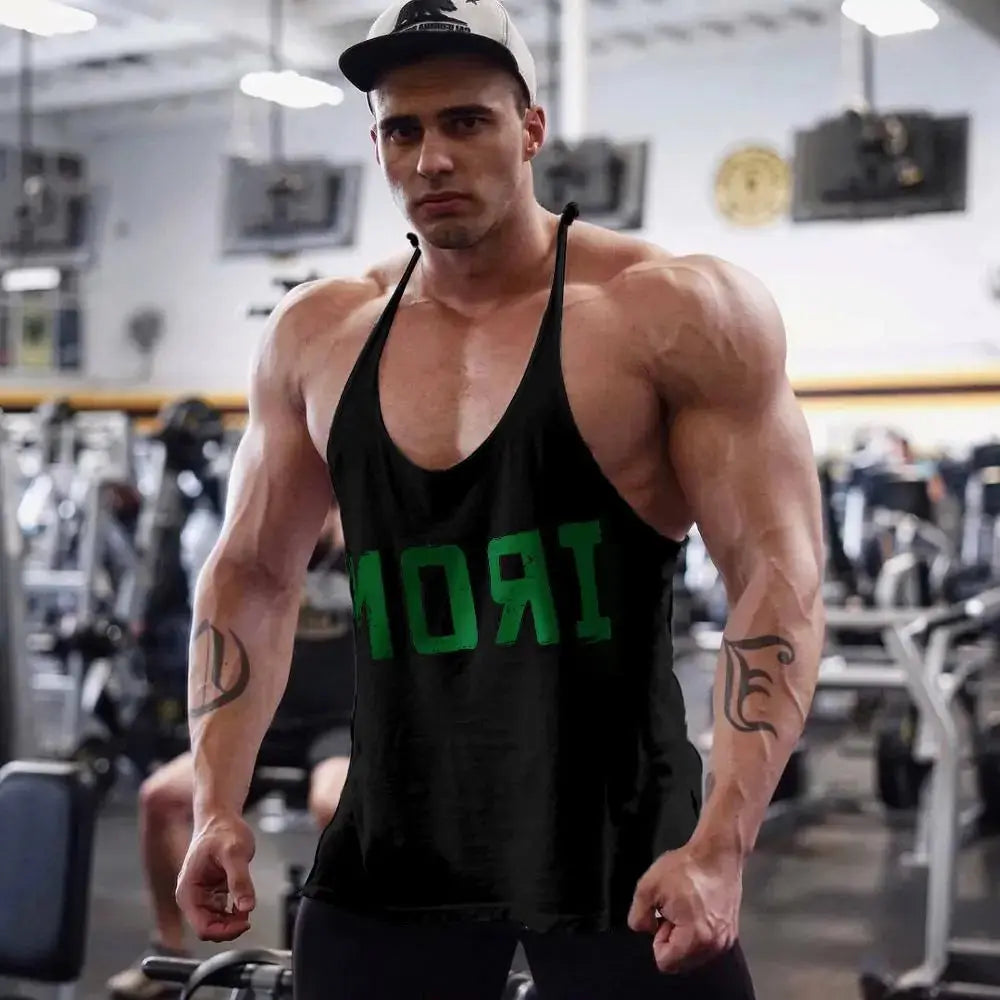 Men's Athletic Printed Gym Workout Bodybuilding Tank Tops GLR SHOPPING