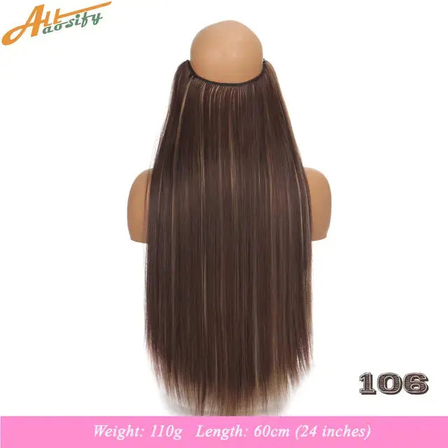 Synthetic No Clip Artificial Hair GLR SHOPPING