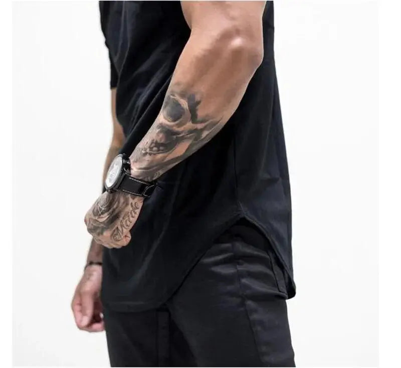 Men's Muscle Bodybuilding Fitness T-Shirt - Cotton Singlet, Plus Size, Short Sleeve GLR SHOPPING