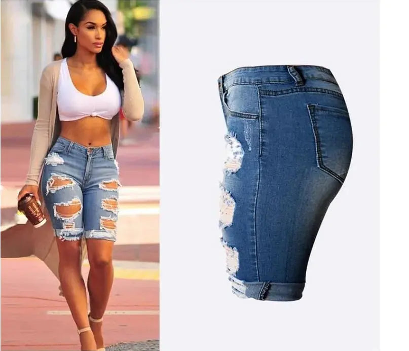 Bermuda Ripped Shorts GLR SHOPPING