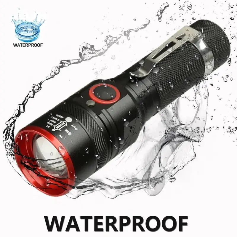 Waterproof 5200LM USB Rechargeable Flash light GLR SHOPPING