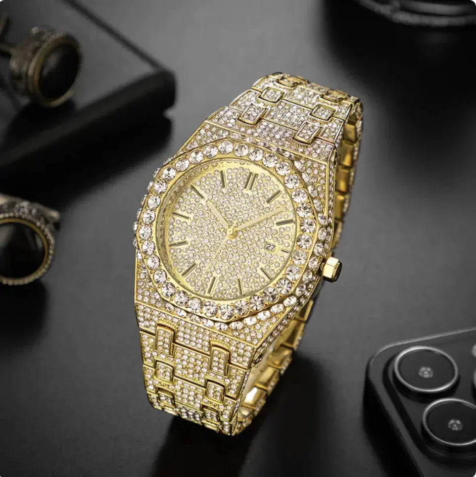 Men's Starry Diamond Quartz Watch GLR SHOPPING