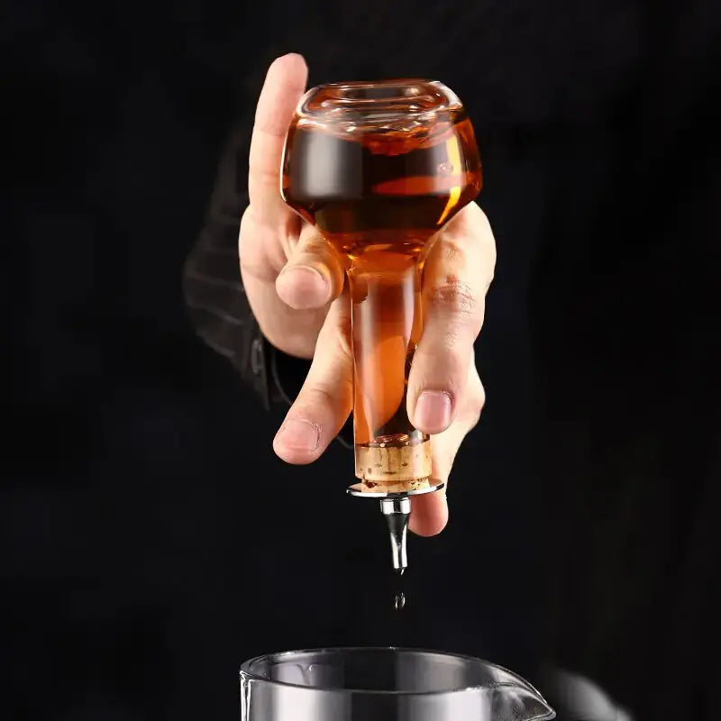 Cocktail Bitters Bottle Vintage Glass GLR SHOPPING