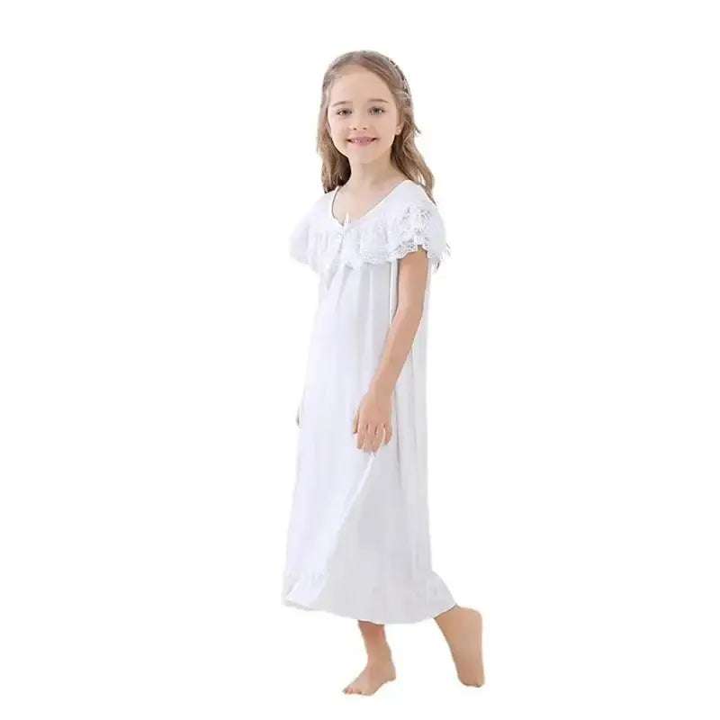Girls Short Sleeve Pajama Dress GLR SHOPPING
