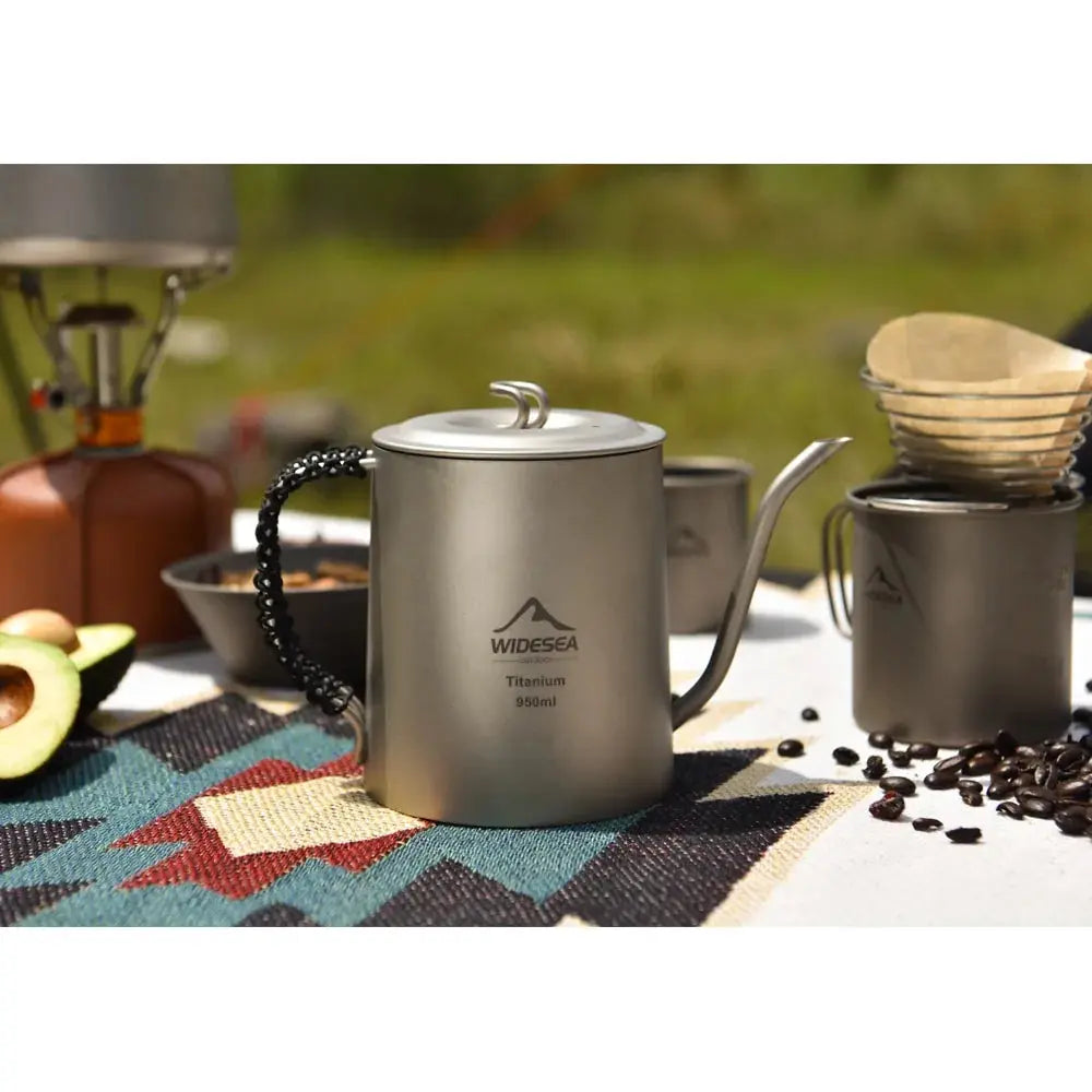 Camping Titanium Coffee Kettle GLR SHOPPING