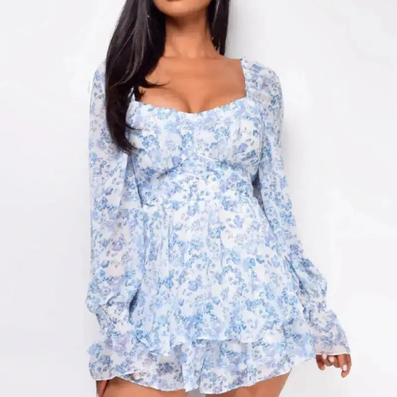 Square Collar Backless Romper GLR SHOPPING