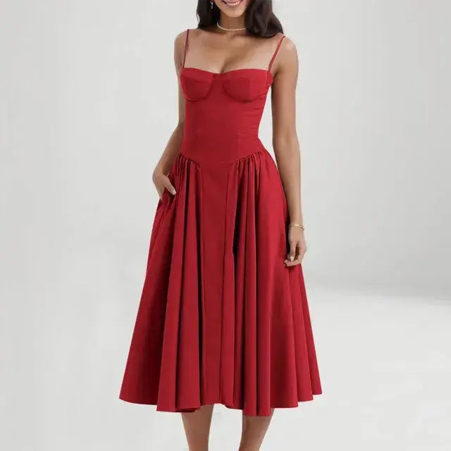 Women Sleeveless Dress GLR SHOPPING