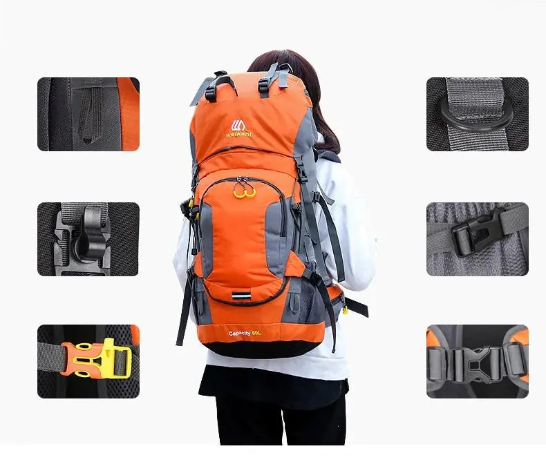 60L Outdoor Hiking Backpack GLR SHOPPING