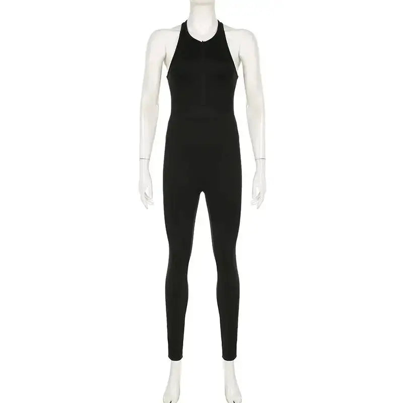 Women's Sleeveless Bodycon Yoga Jumpsuit GLR SHOPPING