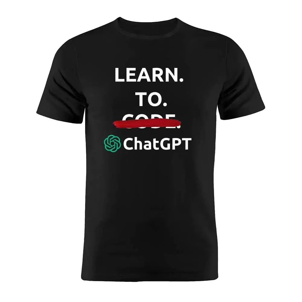 Pure Cotton Unisex Men Women T Shirt Learn To Code GLR SHOPPING