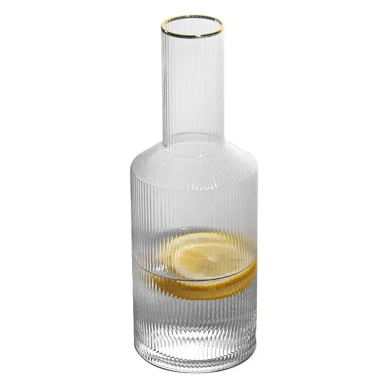 1922 Ripple Carafe with Gold Rim GLR SHOPPING