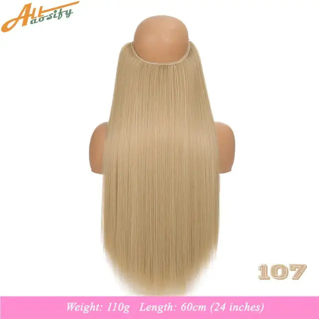 Synthetic No Clip Artificial Hair GLR SHOPPING