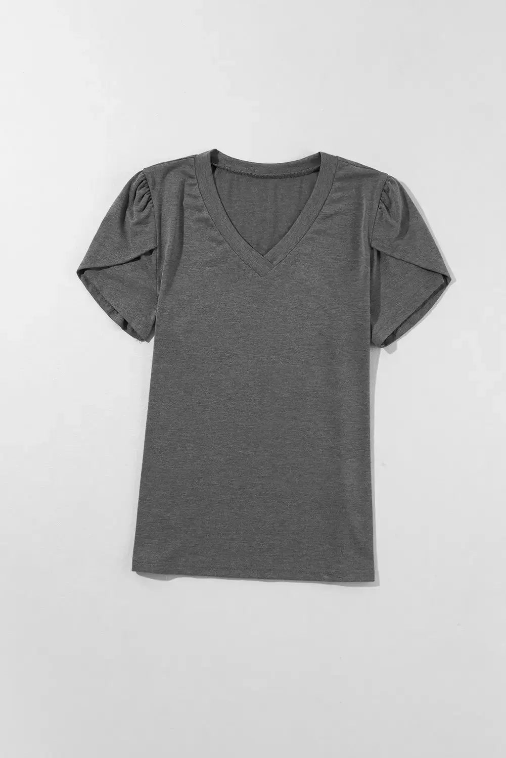 Petal Sleeve V-Neck Tee GLR SHOPPING