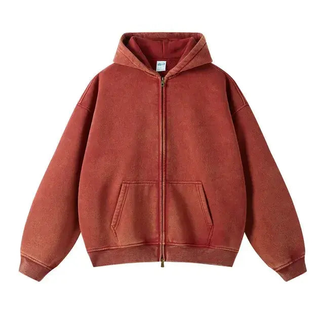 Fleece Zippered Batik Hoodies GLR SHOPPING
