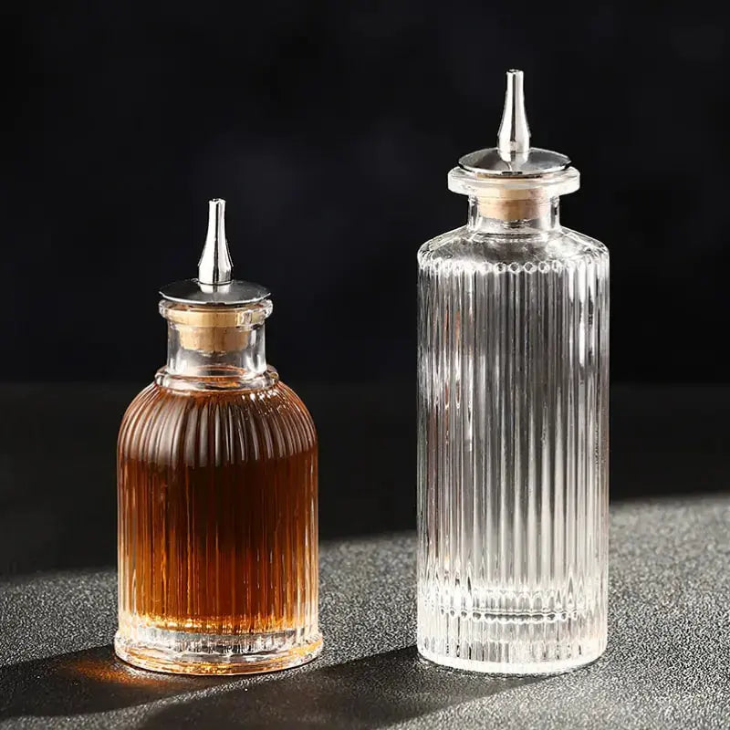 Cocktail Bitters Bottle Vintage Glass GLR SHOPPING