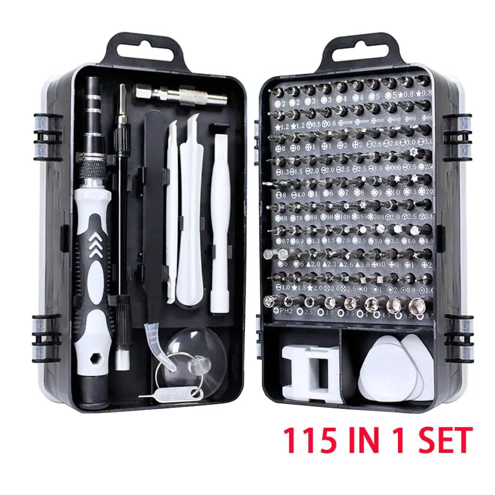 115-in-1 Precision Screwdriver Set for Mobile Phone and Watch Repair GLR SHOPPING
