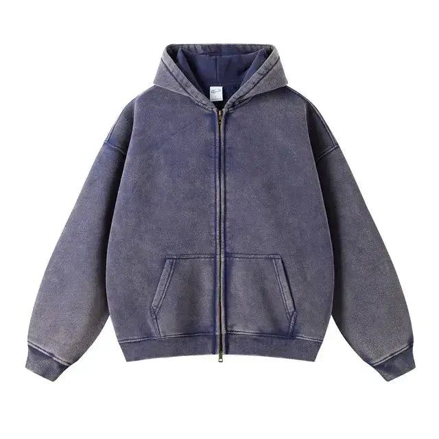 Fleece Zippered Batik Hoodies GLR SHOPPING