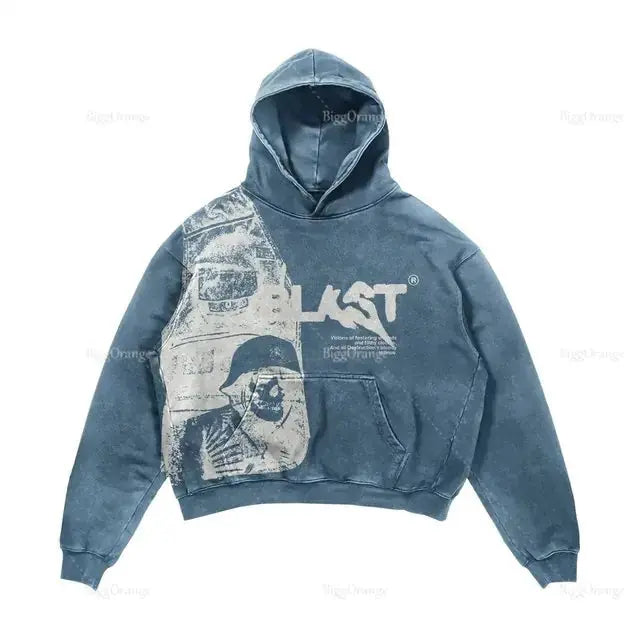 Alphabet Blast Skull Hoodie GLR SHOPPING