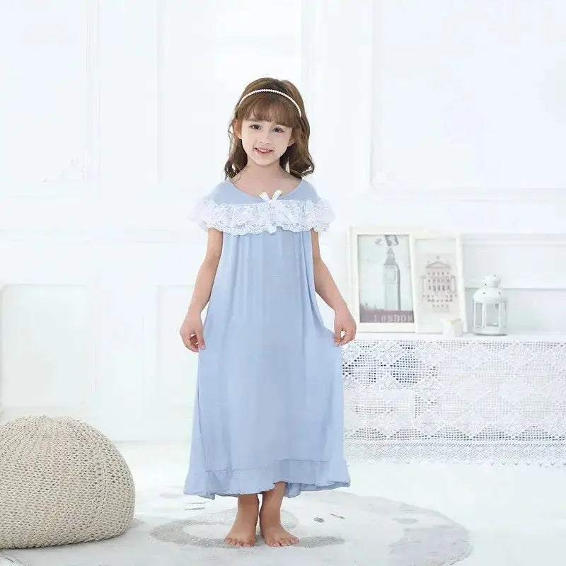 Girls Short Sleeve Pajama Dress GLR SHOPPING