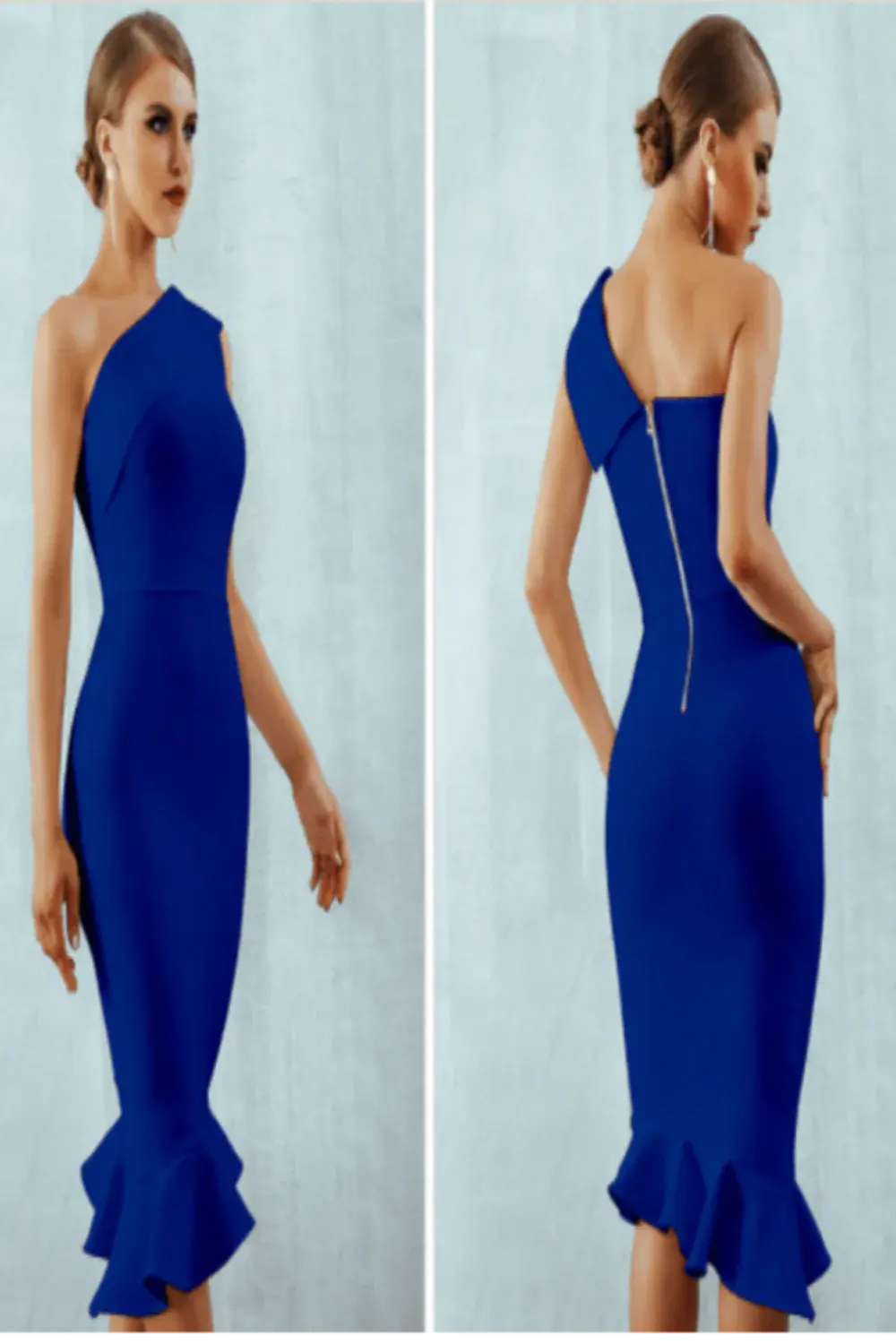 Midnight in London Off Shoulder Bodycon Dress GLR SHOPPING