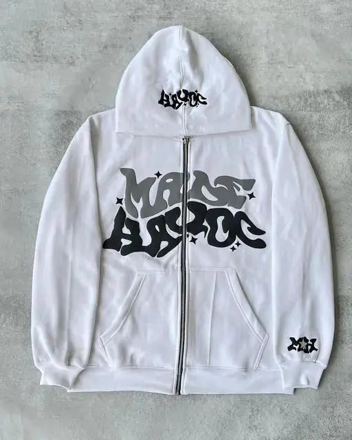 Y2K Hoodie Hip Hop Letter Print Oversized GLR SHOPPING