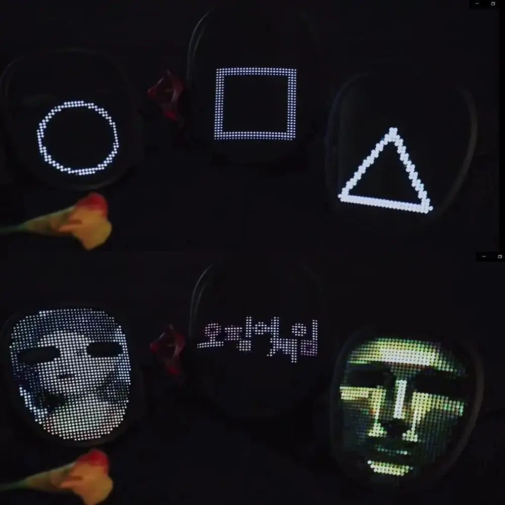 Bluetooth Light Up LED Mask GLR SHOPPING