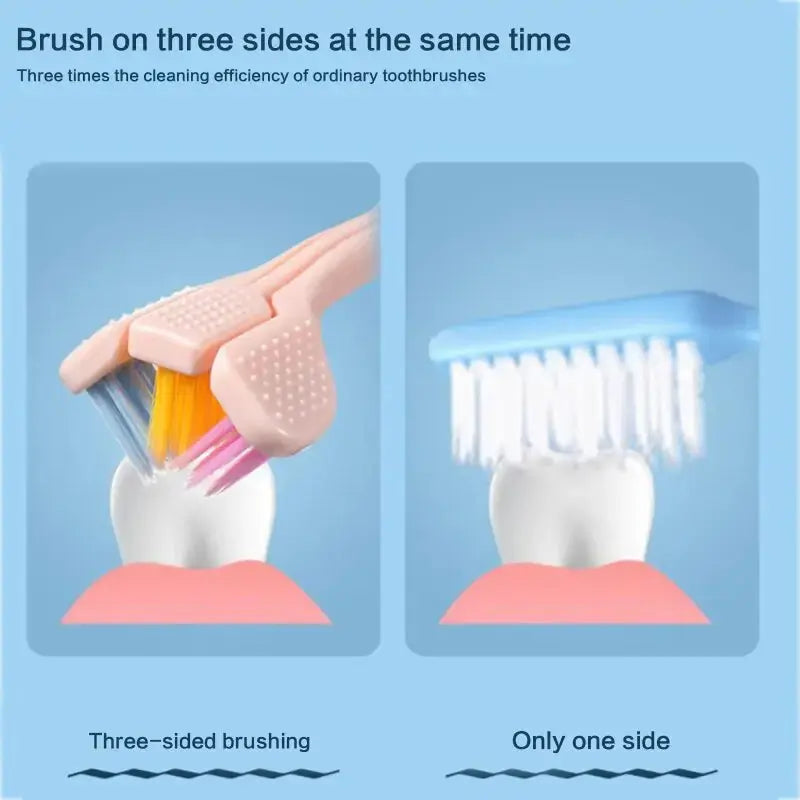 3 Sided Toothbrush - GLR SHOPPING