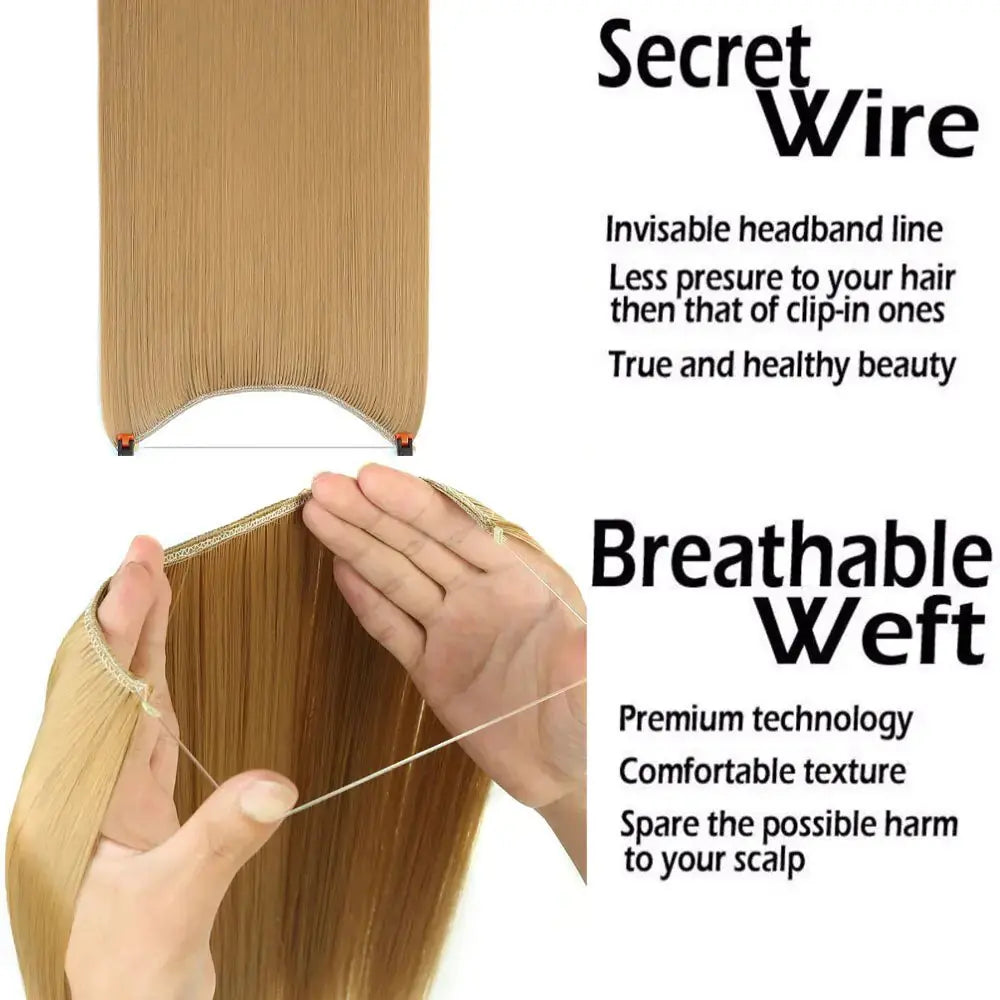 Synthetic No Clip Artificial Hair GLR SHOPPING
