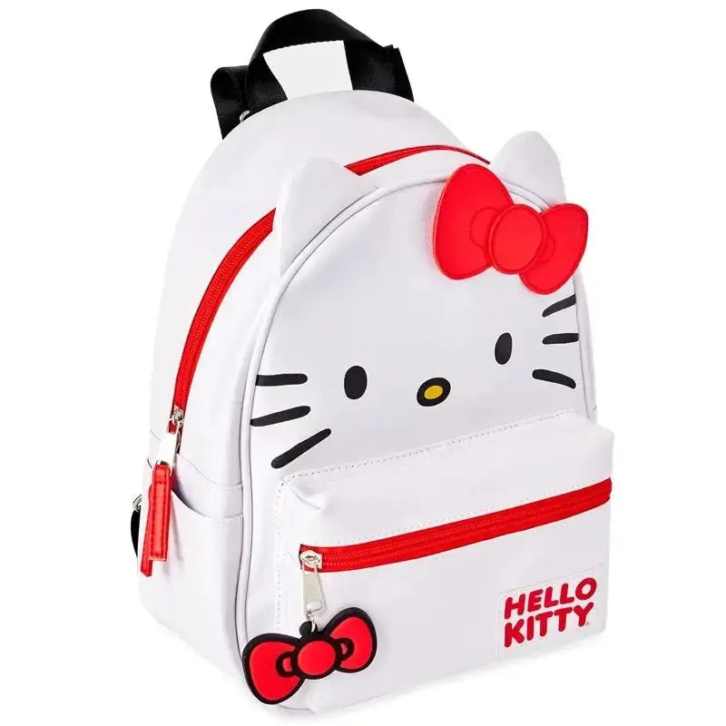 Red White Bow Backpack Bag GLR SHOPPING
