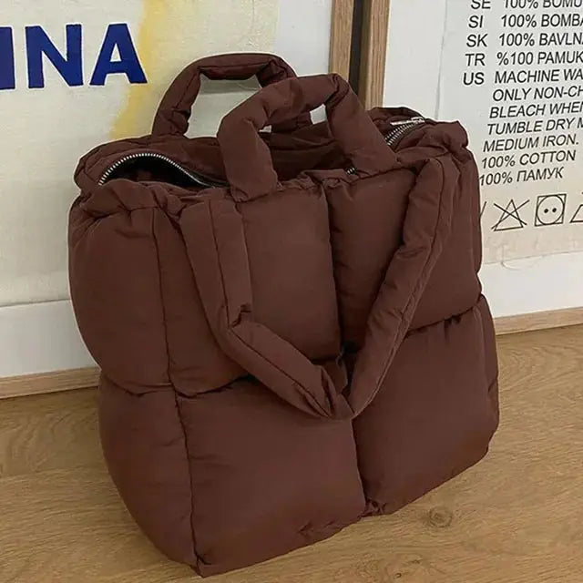 Zipper Cotton-padded Jacket Bag GLR SHOPPING
