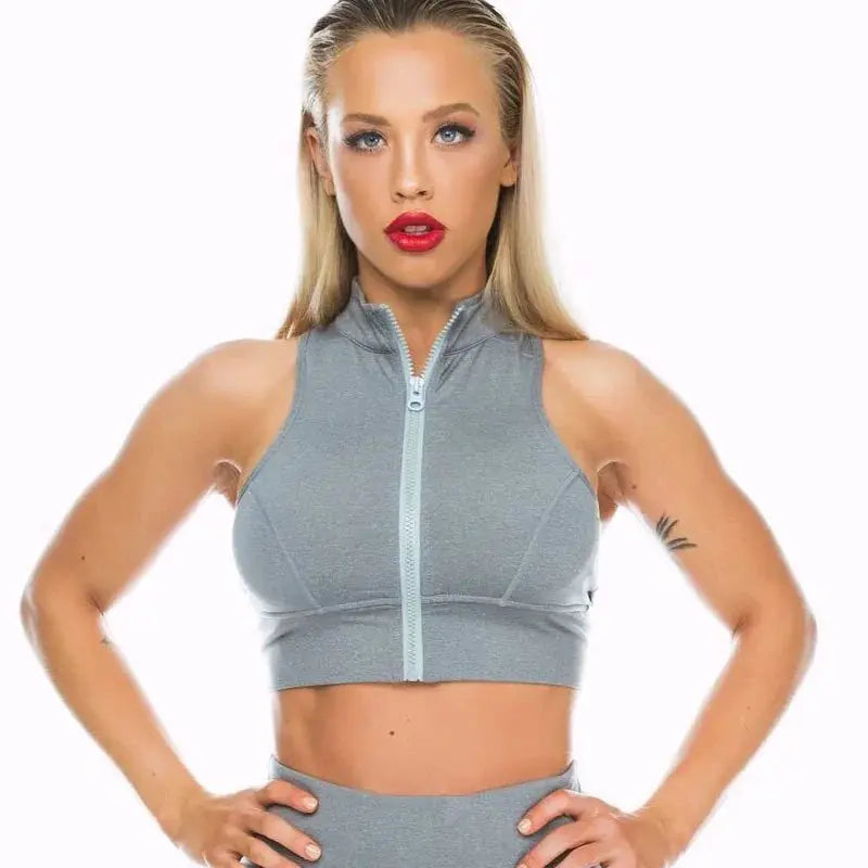 GXQIL 2020 Sport Top Women Breathable Yoga Gym Top Woman Comfortable Fitness Sports Tops Jogging Running Sports Bra Vest White GLR SHOPPING