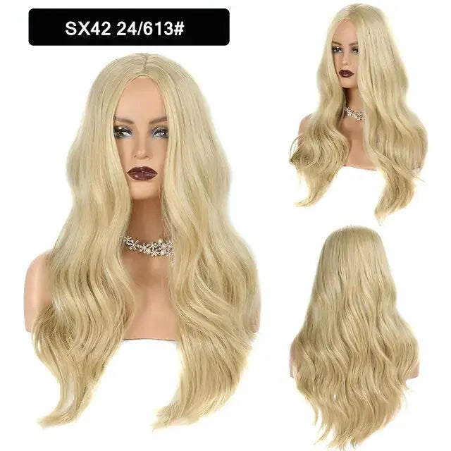 Wavy Middle Part Wigs GLR SHOPPING