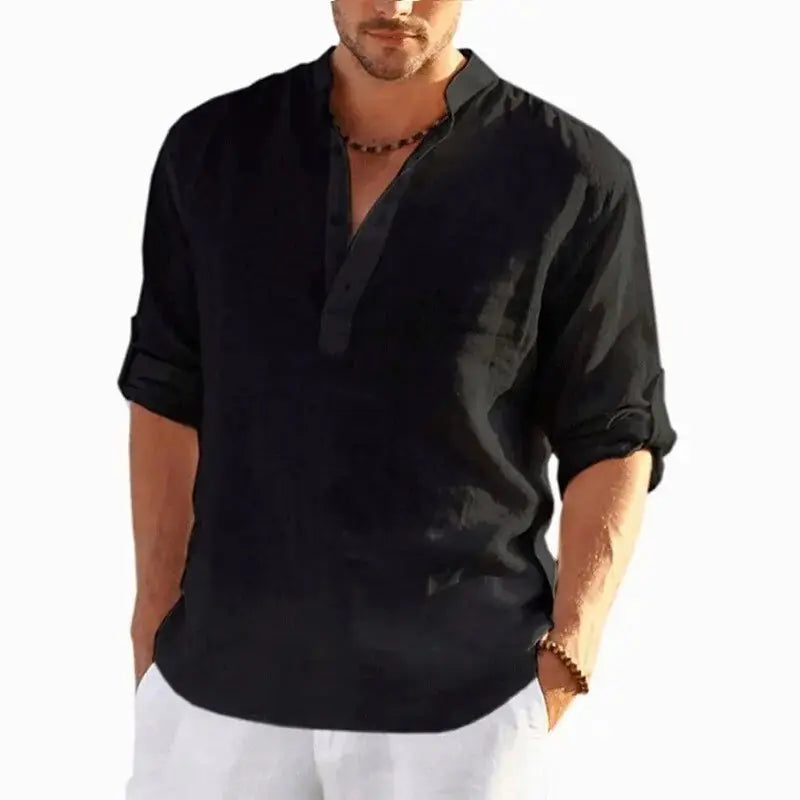 Linen Long Sleeve T-Shirt GLR SHOPPING