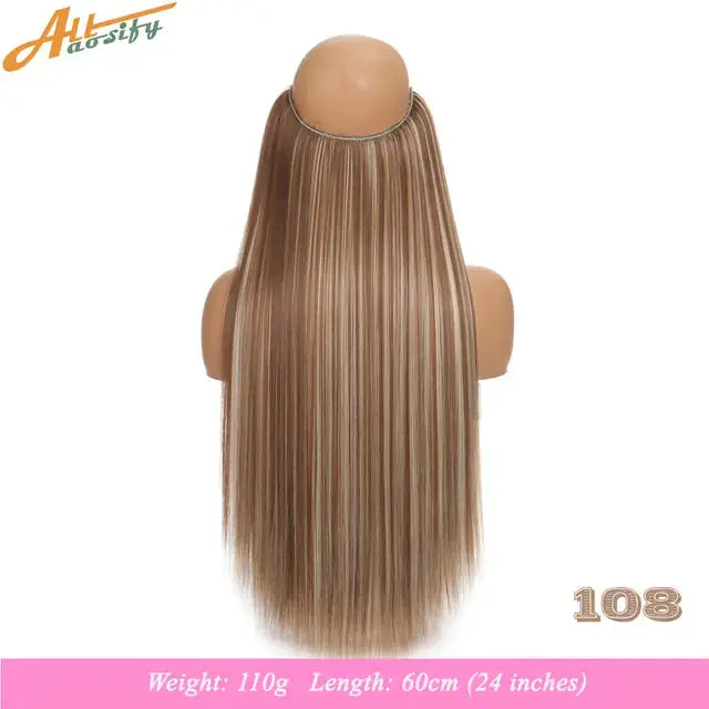 Synthetic No Clip Artificial Hair GLR SHOPPING