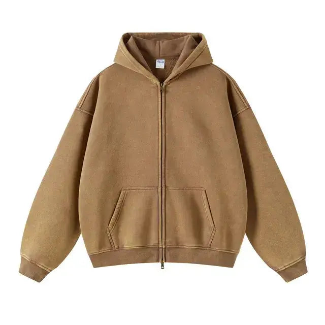 Fleece Zippered Batik Hoodies GLR SHOPPING