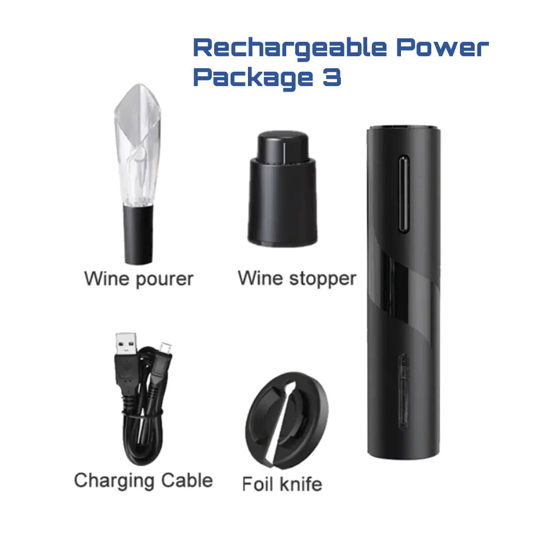 Rechargeable Wine Bottle Opener GLR SHOPPING